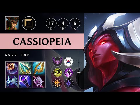Cassiopeia Top vs Gangplank - KR Master Patch 25.18
