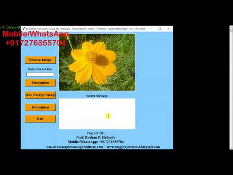 Python Code On Steganography For Hide Message In Image Using Aes Algorithm Full Source Code