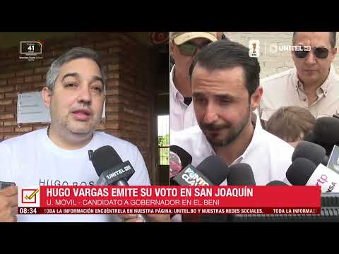 Beni: Vargas vota en San Joaquín
