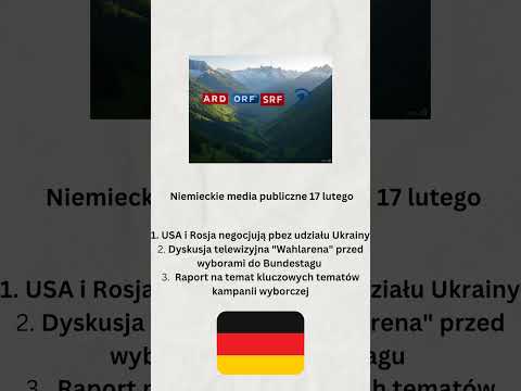 Niemieckie media publiczne 17 lutego