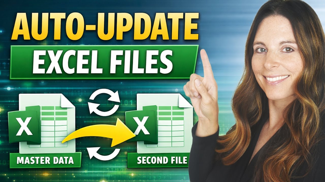 How to Link Data Between Two Excel Workbooks (Auto-Update Data Automatically!)
