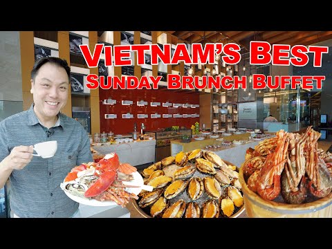 O melhor buffet de brunch de domingo do Vietnã! Lagostas, frutos do mar e muito mais!