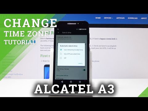 How to Change Date & Time in ALCATEL A3 - Time Settings