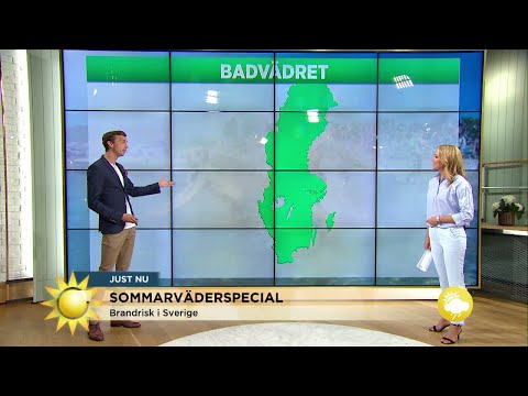Meteorologen: "Idag kan man nog ta sig ett dopp" - Nyhetsmorgon (TV4)