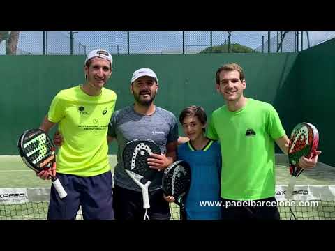 Cédric en stage de padel à Barcelone
