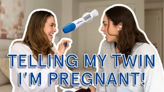 Telling My Twin Sister Im Pregnant!  Allie & L
