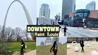 DOWNTOWN Saint Louis, Missouri USA | Life in USA 🇺🇸 | Gateway Arch | A Tour of Downtown St. Louis