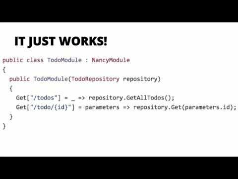 .NET Unboxed 2015 - Kyle Hodgson & Tanuj Mathur - Alternative Web Frameworks: Nancy and ServiceStack