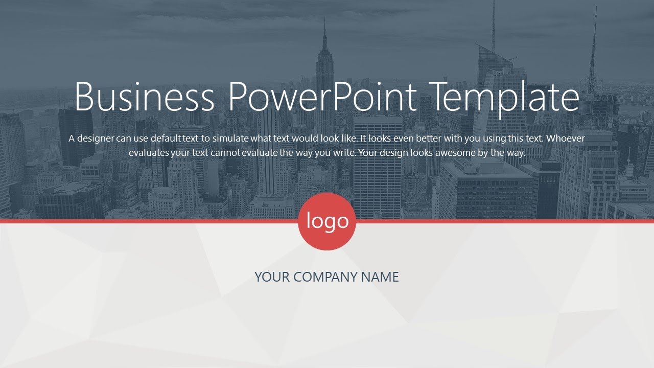Example Advanced Business PPT Template
