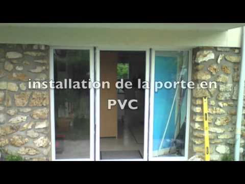 comment installer une porte de service en pvc