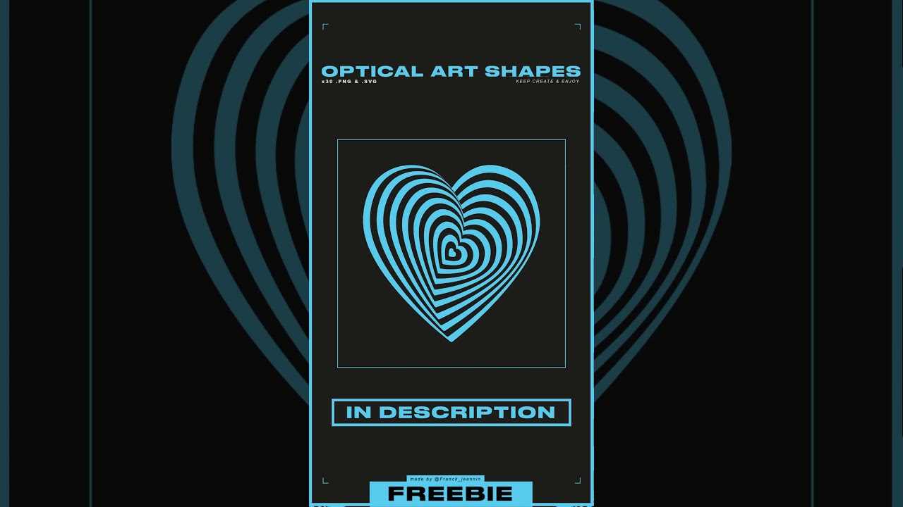Free Vector Optical Art Shapes #opart - FREEBIE / Graphic Drop