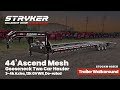 44 Mesh Deck 3 7k Axles 12k GVWR Derated Vin 2131
