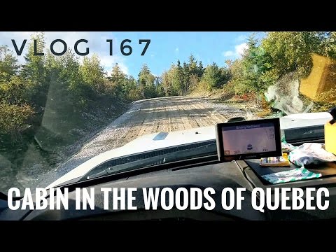 A cabin in the Quebec woods.