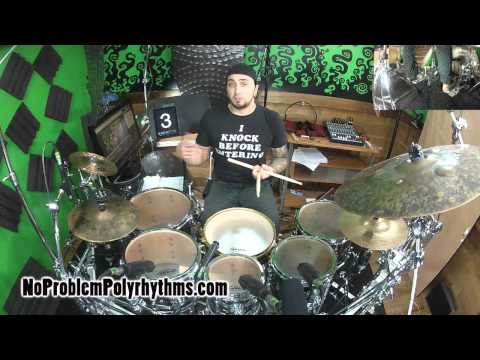 No Problem Polyrhythms : Mean HiHats 4 over 3 - Advanced Drum Lessons