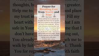 🌊 Let Go of Fear - A Prayer for Peace and Trust 🙏 #dailyprayer #prayer #pray #god