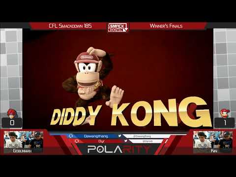 CFL Smackdown 185 WiiU - Goblinman (Roy) vs Kiki (Diddy Kong) - Winners Finals