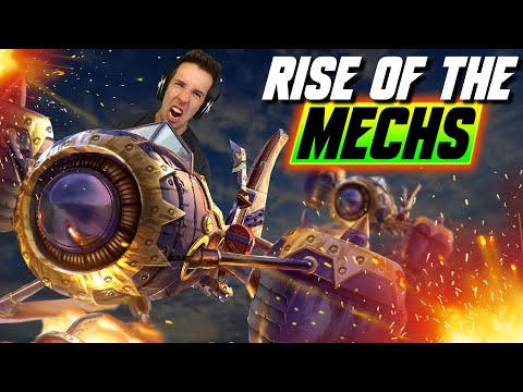 GYROCOPTERS - Going Full Mechanical with Tinker and Flyings - WC3 - Grubby