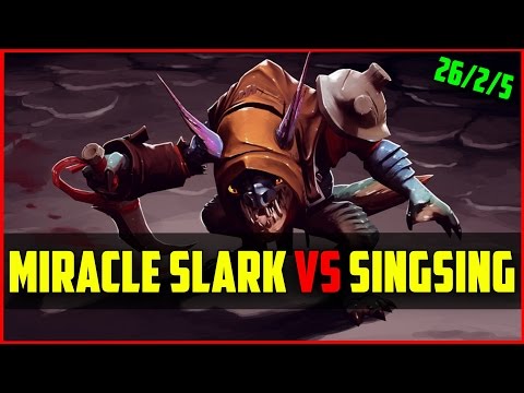 Miracle- 8K MMR) Slark vs SingSing | Ranked DOTA 2 gameplay