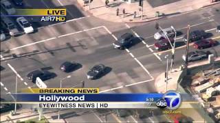 Los Angeles police chase car jacker