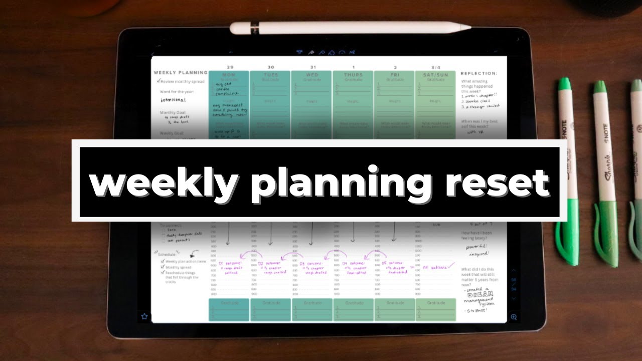 HOW TO DESIGN A WEEKLY PLANNING RESET ROUTINE