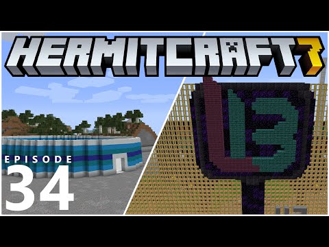 HermitCraft 7 E34 - DECKED OUT, BUILDING & TARGET PRACTICE