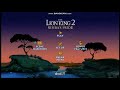 Opening To The Lion King 2 Simba S Pride 2004 DVD Disc 1