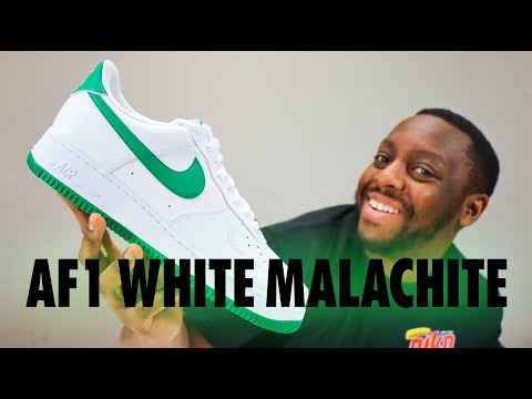 Nike Air Force 1 White Malachite Green On Foot Sneaker Review QuickSchopes 644 Schopes FJ4146 102