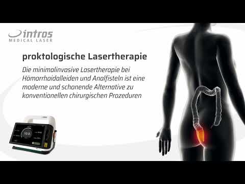 Produktvideo proktologische Lasertherapie bei Hämorrhoiden und Fisteln mit dios:1470