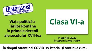 Viața politică a Țărilor Române în primele decenii ale secolului XVII-lea.