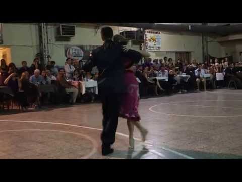  Javier Rodriguez  and  Noelia Barsi  are  dancing  to  "  La Esquina  "