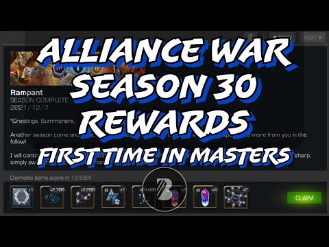 AW Season 30 Rewards - 1st Time in Masters - Marvel Contest of Champions