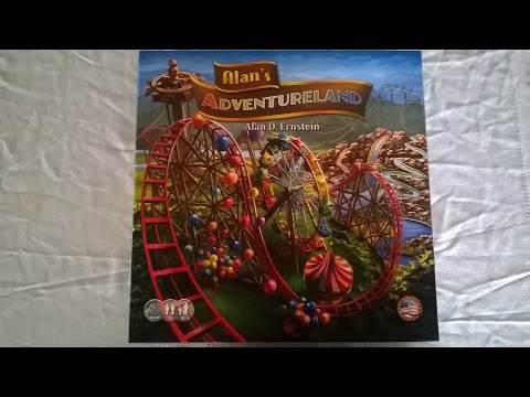 Alan's ADVENTURELAND The Board Game Unboxed Presented By The HighDesert GamingSociety
