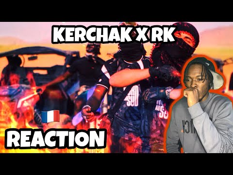 AMERICAN REACTS TO FRENCH RAP | Kerchak feat. RK - GLOCK 17 [Clip Officiel]