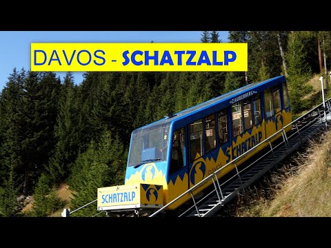 Funiculaire Davos - Schatzalp 🇨🇭 | Standseilbahn 🇨🇭| Swiss Funicular 🇨🇭