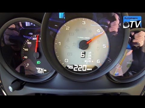 2015 Porsche Macan S Diesel (258hp) - 0-220 km/h acceleration (1080p)
