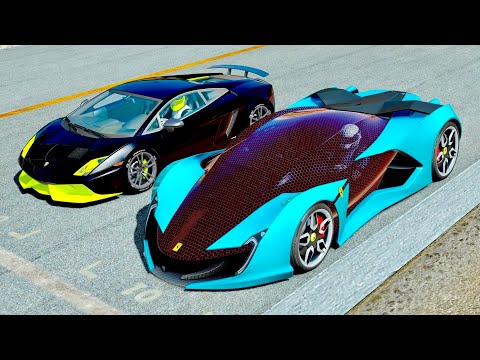 Ferrari Impronta vs Lamborghini Gallardo vs Lamborghini Gallardo LP-7777 SL Quad Turbo - Drag Race