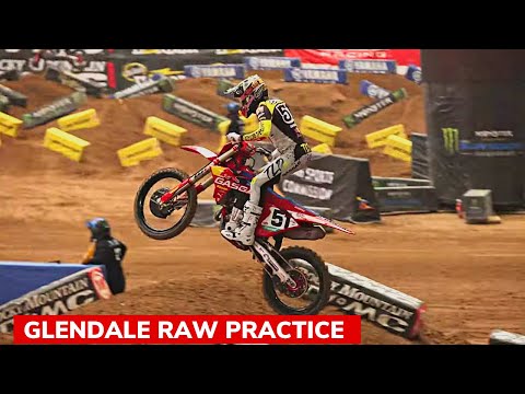 Glendale Supercross 2023 - RAW PRACTICE // Webb, Barcia, Anderson, Roczen, Jett Lawrence & more