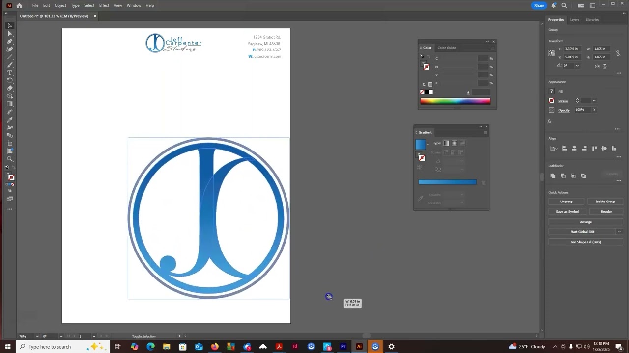 Graphic Design - Day 5 - Adobe Illustrator and Corporate Identity Systems