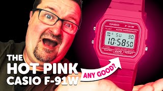 The PINK CASIO F-91W: The £10 Watch That Will Turn Heads!