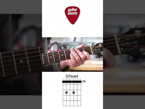 Guitar for beginners. G7sus4 Chord. #shorts
