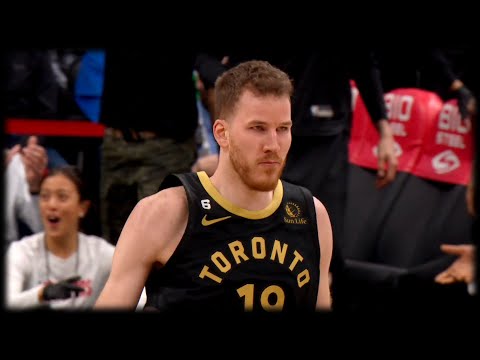 Jakob Poeltl Two Handed Throw Down! - Raptors vs Wolves | March 18, 2023
