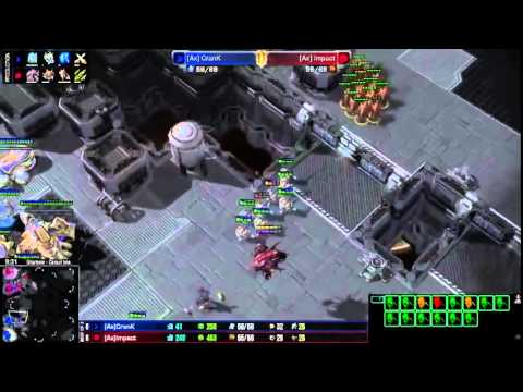 SC2 Impact vs CranK Game 1 Group Stage Starbow Invitational Starcraft 2