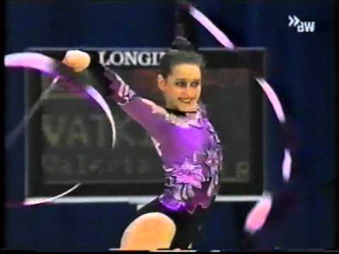 Valeria VATKINA (BLR) ribbon - 2000 Karlsruhe Masters EF