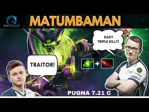 LIQUID MATUMBAMAN  DOTA 2(Pugna) vs Miracle (Rubick) | Player perspective
