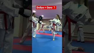Girls Taekwondo ITF Double Kicks #shots