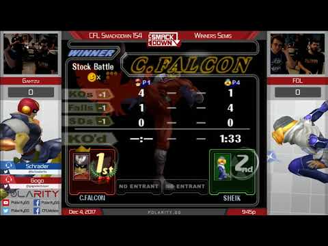 CFL Smackdown 154 Melee - Gahtzu (Falcon) vs FDL (Sheik) - Winners Semis