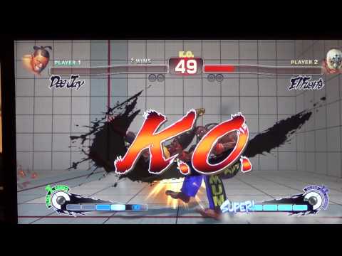 Evo 2013 Super Street Fighter 4 AE Viscant (Dee Jay) vs Iperu (El Fuerte)