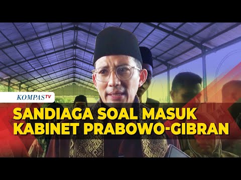 Soal Tawaran Jadi Menteri di Kabinet Prabowo, Sandiaga: Banyak yang Lebih Berkeringat daripada Saya