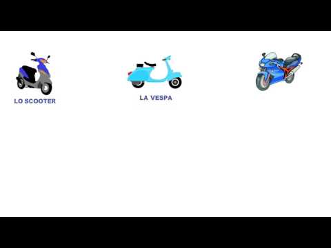 I MEZZI DI TRASPORTO VIA TERRA (lessico italiano)