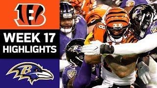 Bengals vs. Ravens | NFL Week 17 Game Highlights